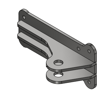 SR3456 Beslag styrecylinder C3.55/75