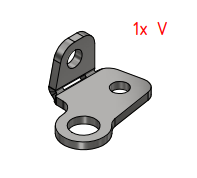 ST3477 Sving beslag t/ Motorkasse V